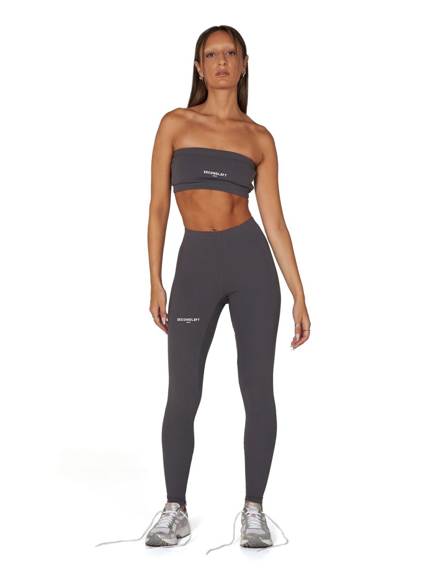 Women STAX Sports Bras & Crop Tops | Sl Bw Bandeau Storm Grey