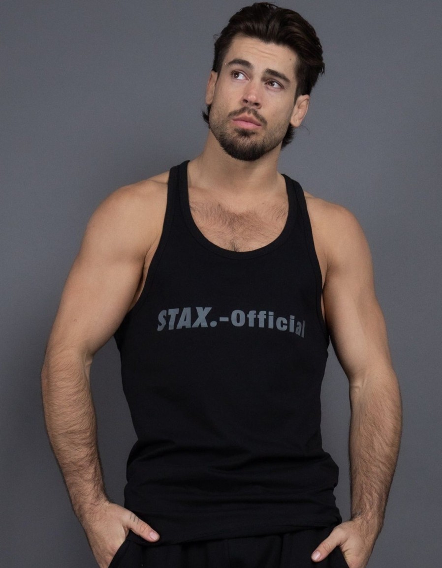 Men STAX T-Shirts & Vests | Drip 21 Mens Racer Midnight