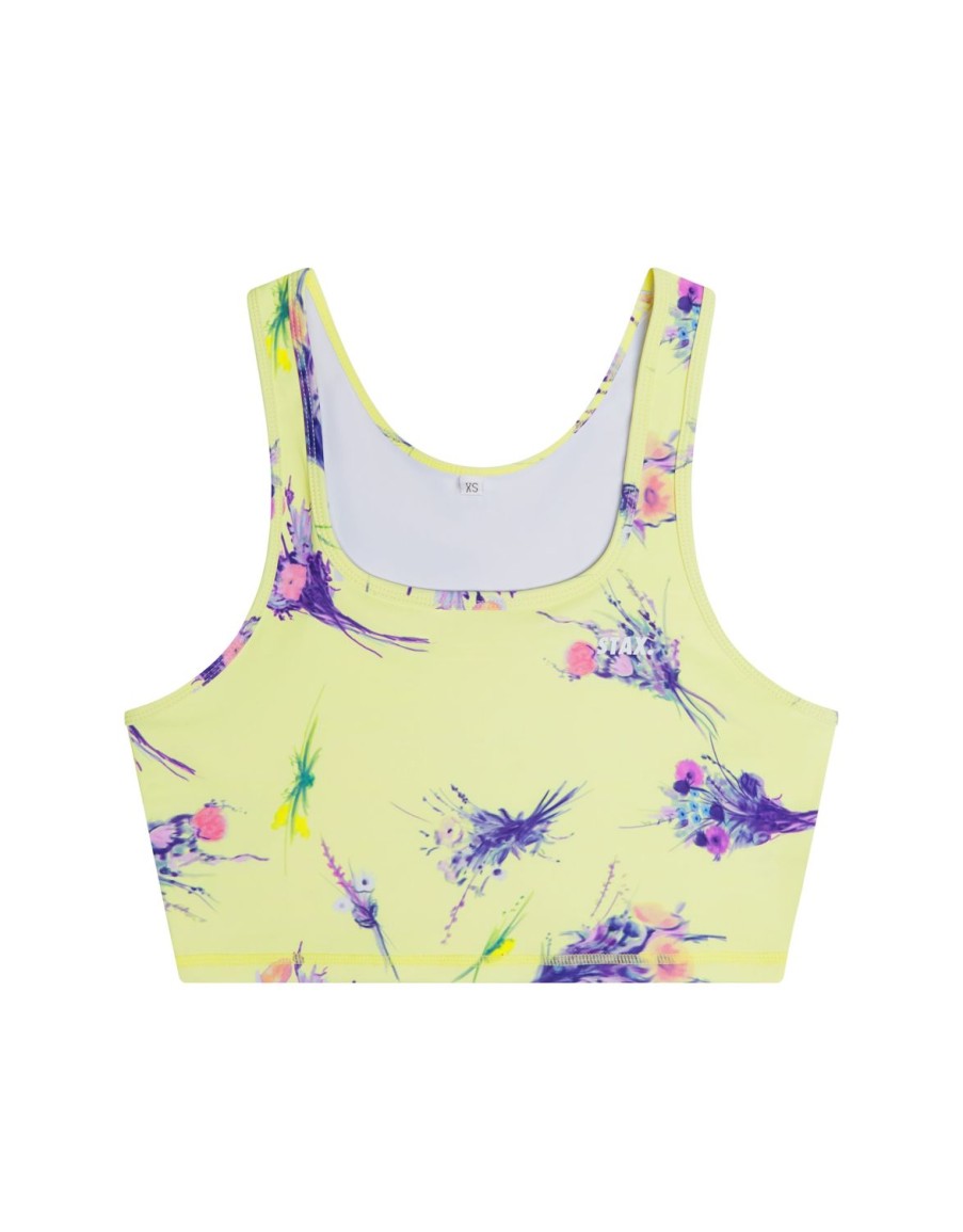 Women STAX Tanks & Singlets | Spring Collection Cropped Tank Sunflower