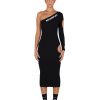 Women STAX Dresses | S1 One Sleeve Dress Black