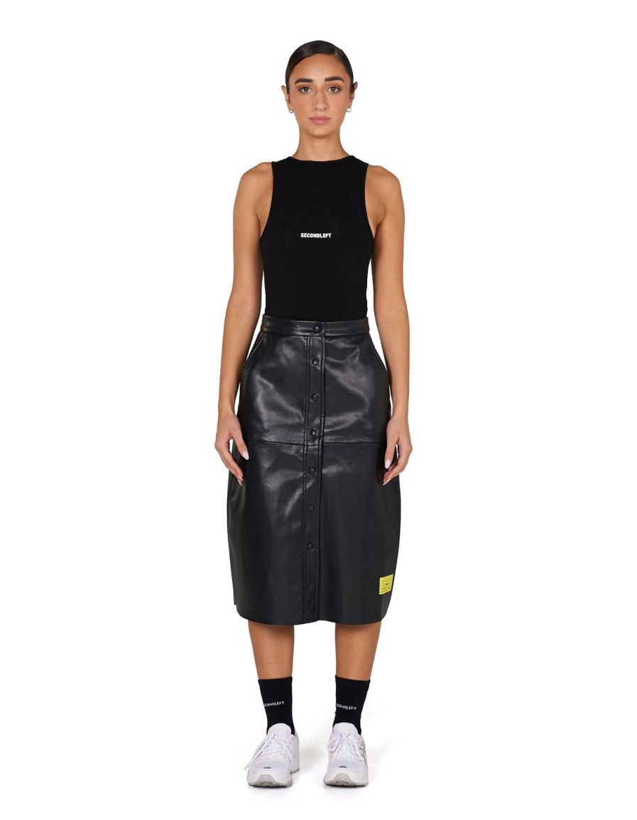 Women STAX Skirts | S1 Faux Skirt Long Black