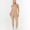 Women STAX Bodysuits | Full Length Bodysuit Nandex Beige