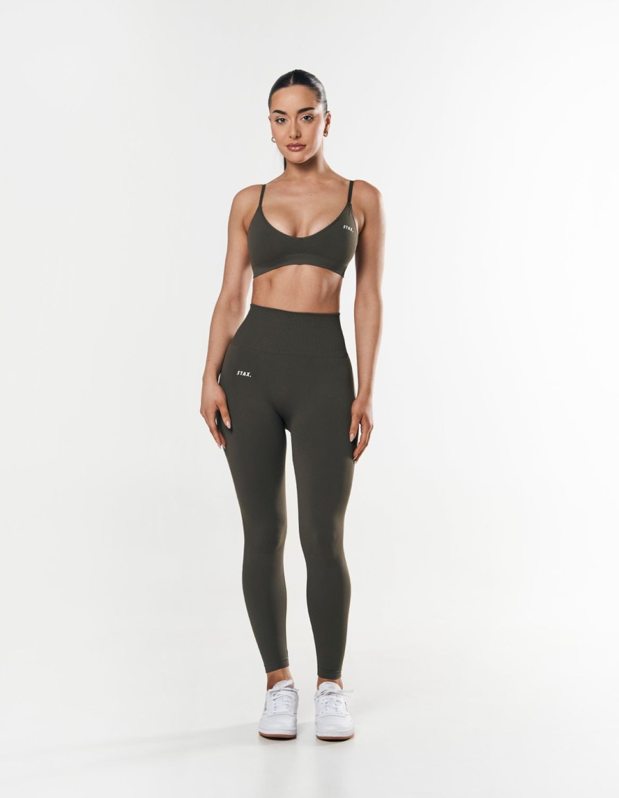 Women STAX Sports Bras & Crop Tops | Premium Seamless Bralette Dovetail