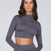 Women STAX Long Sleeve Tops | Aw Ocean Long Sleeve Ash (Grey)