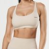 Women STAX Sports Bras & Crop Tops | Fuse Crop Nandex Cream