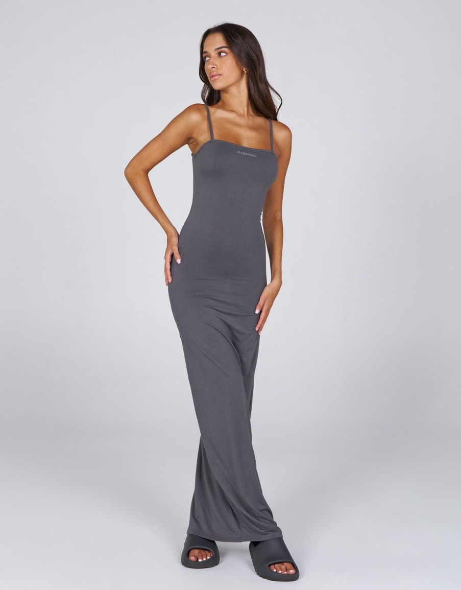 Women STAX Dresses | Aw Oasis Dress Ash (Grey)