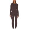 Women STAX Long Sleeve Tops | Sl Bw Long Sleeve Sable Brown