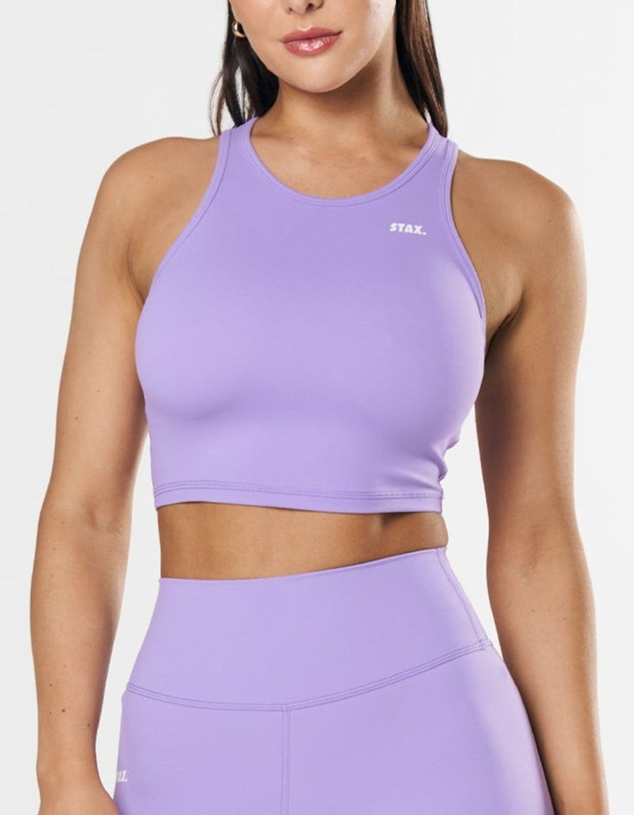 Women STAX Tanks & Singlets | Cropped Tank Nandex Lilac