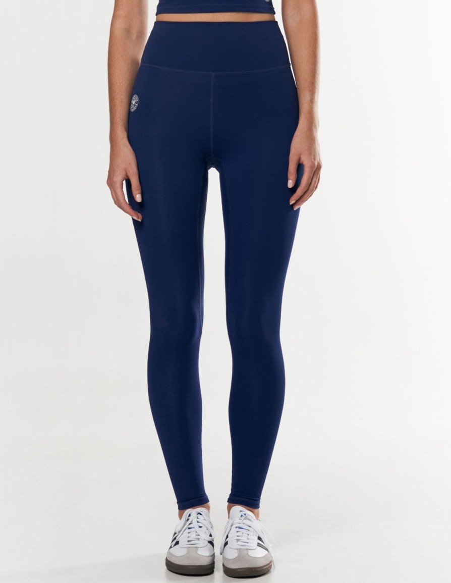 Women STAX Tights & Leggings | Racquet Club Full Length Tights Navy