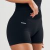 Women STAX Shorts | Seamless Mini Biker Shorts Black