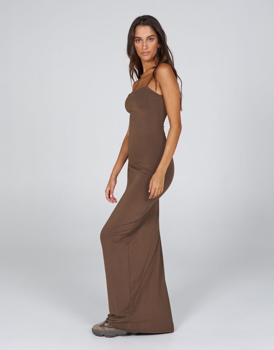 Women STAX Dresses | Aw Oasis Dress Tuscan (Brown)