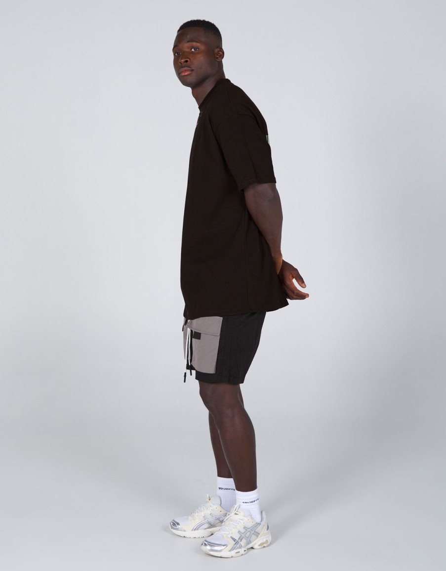 Men STAX Shorts | Mens Nylon Pocket Shorts Grey