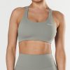 Women STAX Sports Bras & Crop Tops | Original Crop Nandex Grey