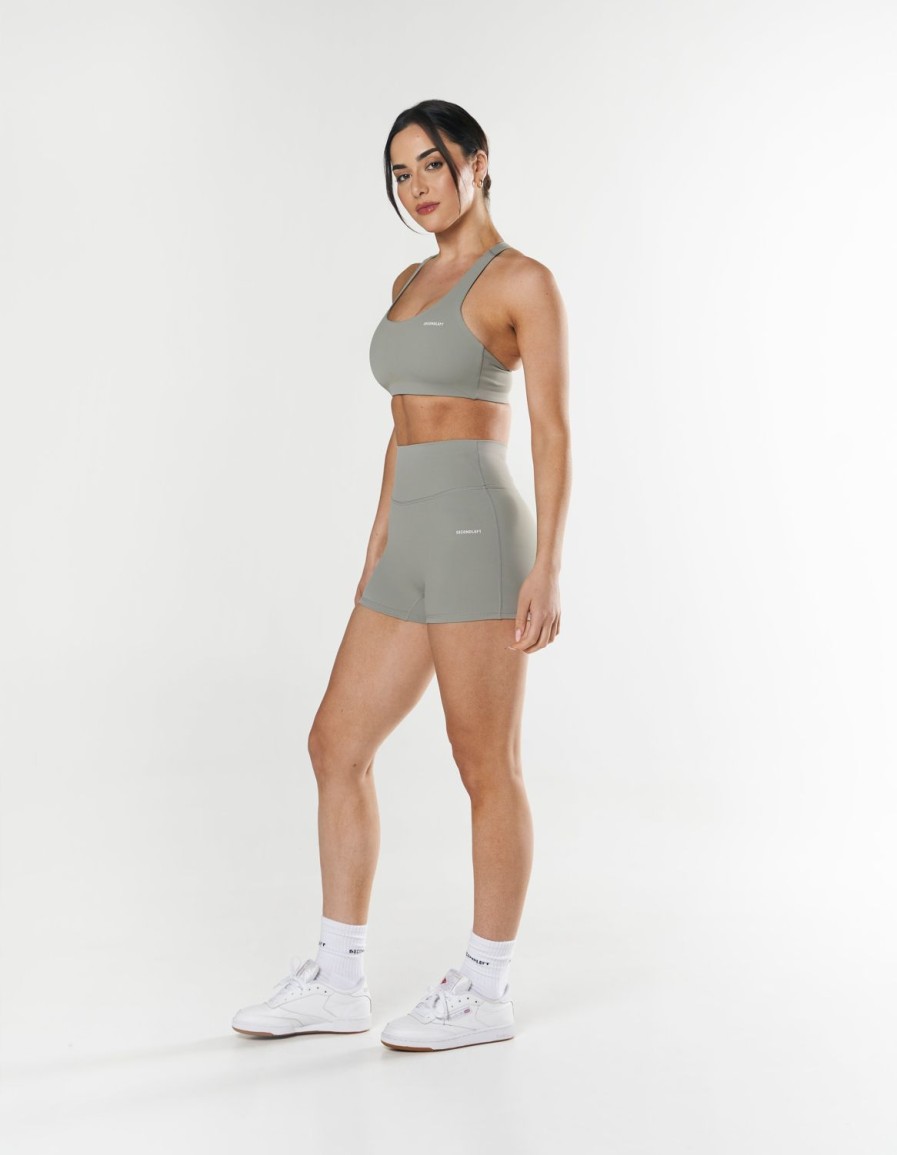 Women STAX Sports Bras & Crop Tops | Original Crop Nandex Grey