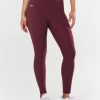 Women STAX Tights & Leggings | Full Length Tights Nandex Original Maple Burgundy