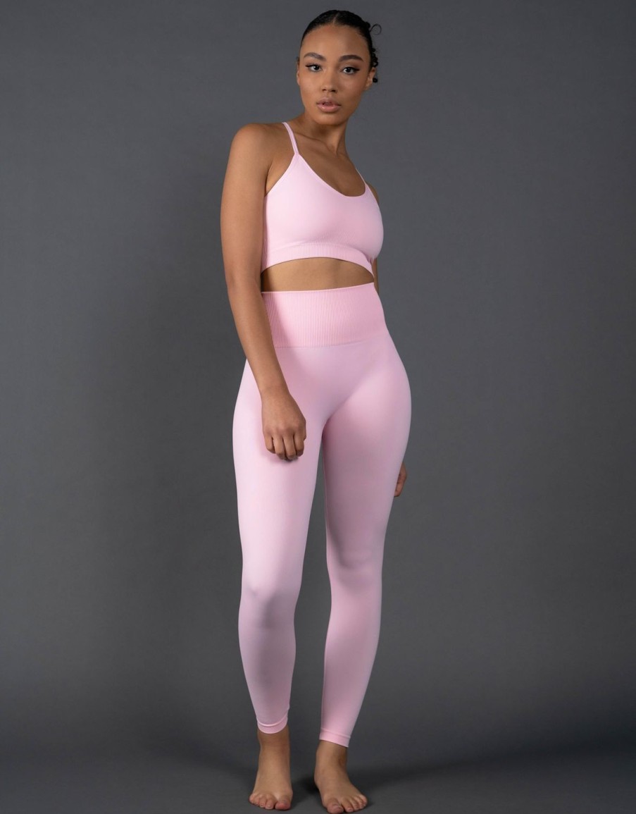 Women STAX Tights & Leggings | Premium Seamless Tights V5.1 Taffy (Pink)