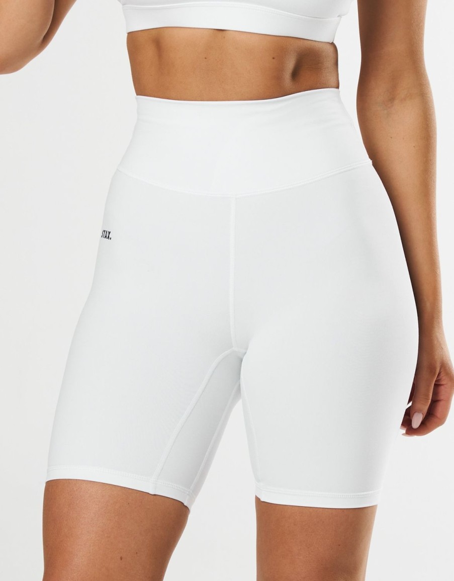 Women STAX Shorts | Original Bike Shorts Nandex White