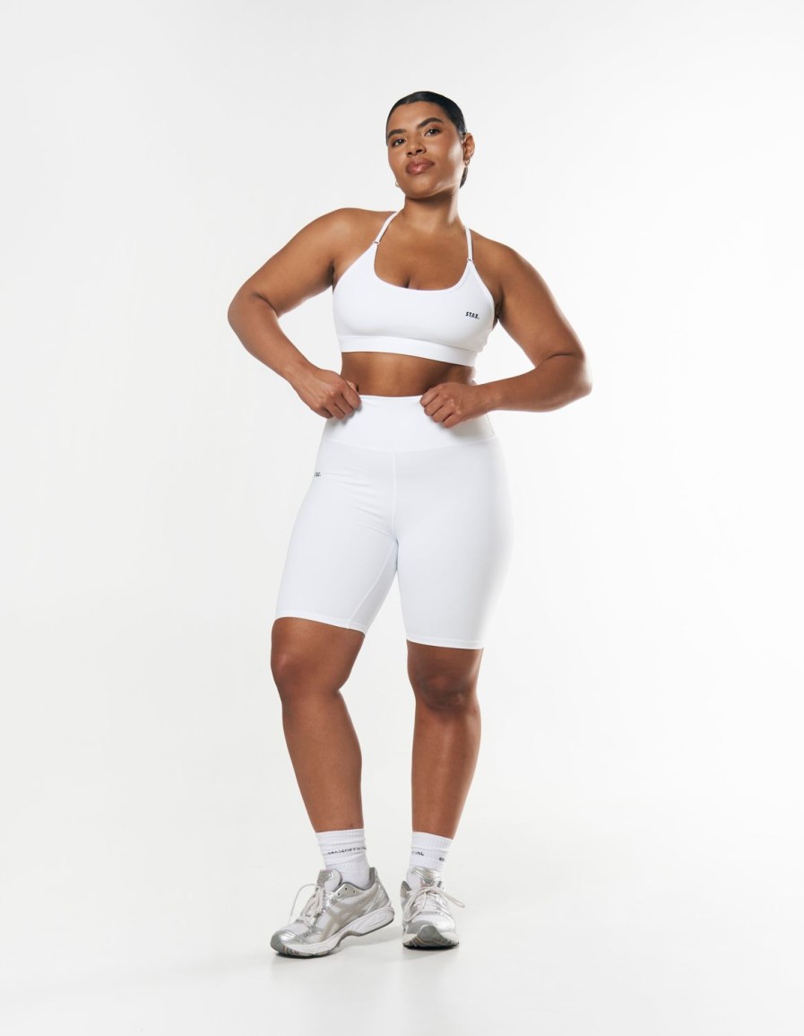 Women STAX Shorts | Original Bike Shorts Nandex White