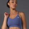 Women STAX Sports Bras & Crop Tops | Premium Seamless Strappy Crop V5.1 Topaz