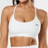 Women STAX Sports Bras & Crop Tops | Strappy Crop Nandex White