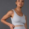 Women STAX Sports Bras & Crop Tops | Premium Seamless Low Back Crop Lounge V5.1 Breeze