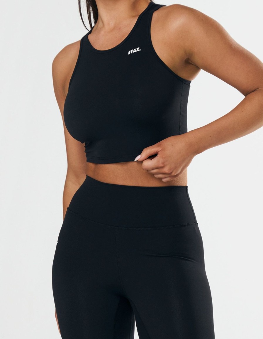 Women STAX Tanks & Singlets | Cropped Tank Nandex Black