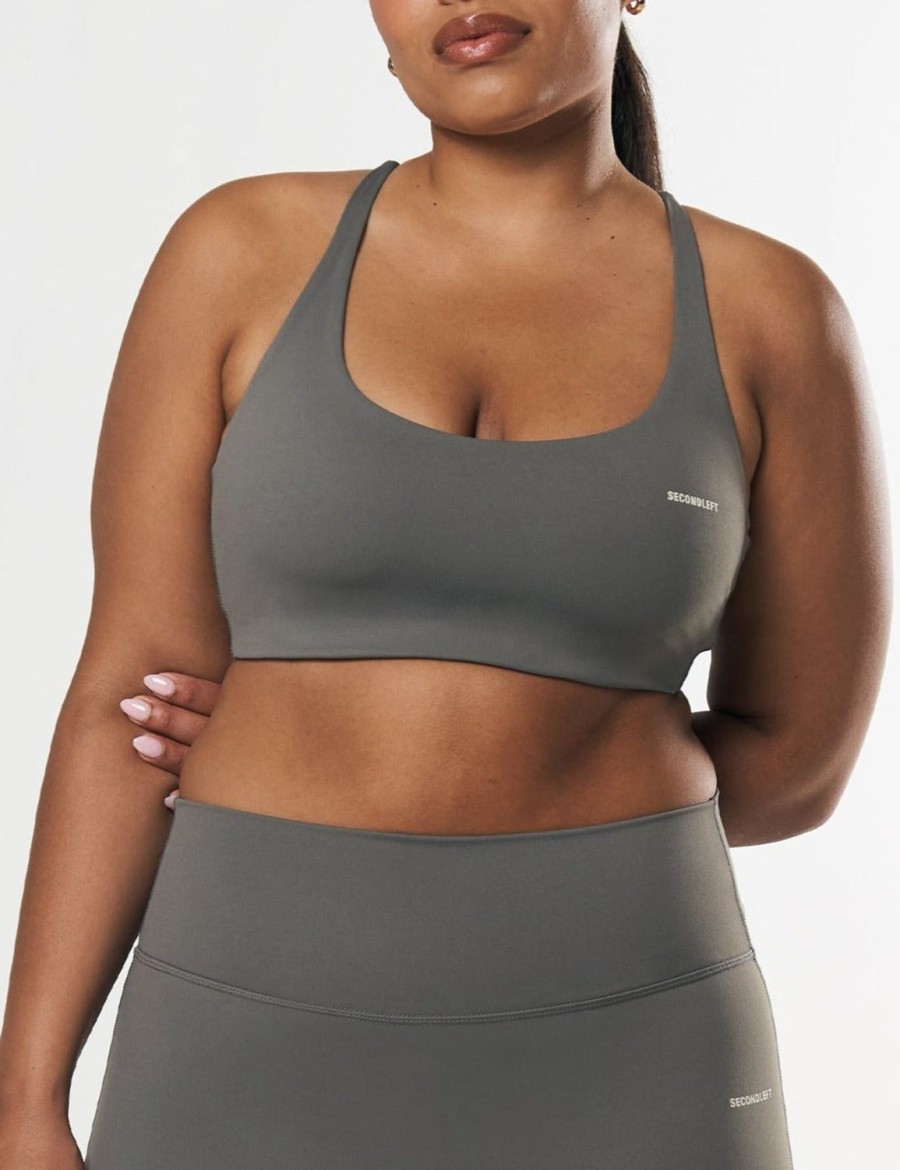 Women STAX Sports Bras & Crop Tops | Fuse Crop Nandex Steel