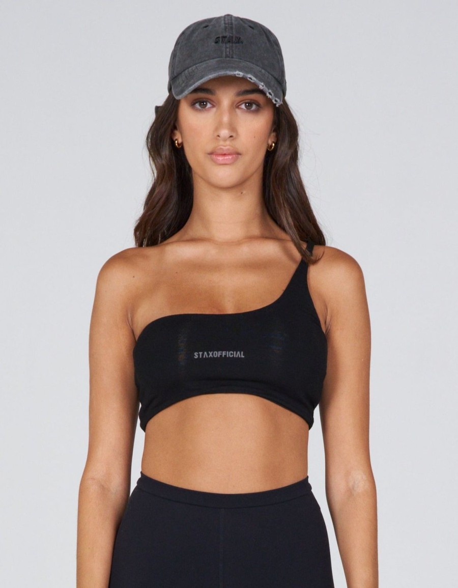 Women STAX Sports Bras & Crop Tops | Aw Arizona Crop Storm (Black)