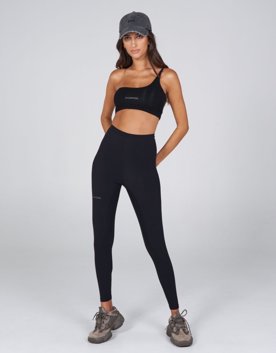 Women STAX Sports Bras & Crop Tops | Aw Arizona Crop Storm (Black)