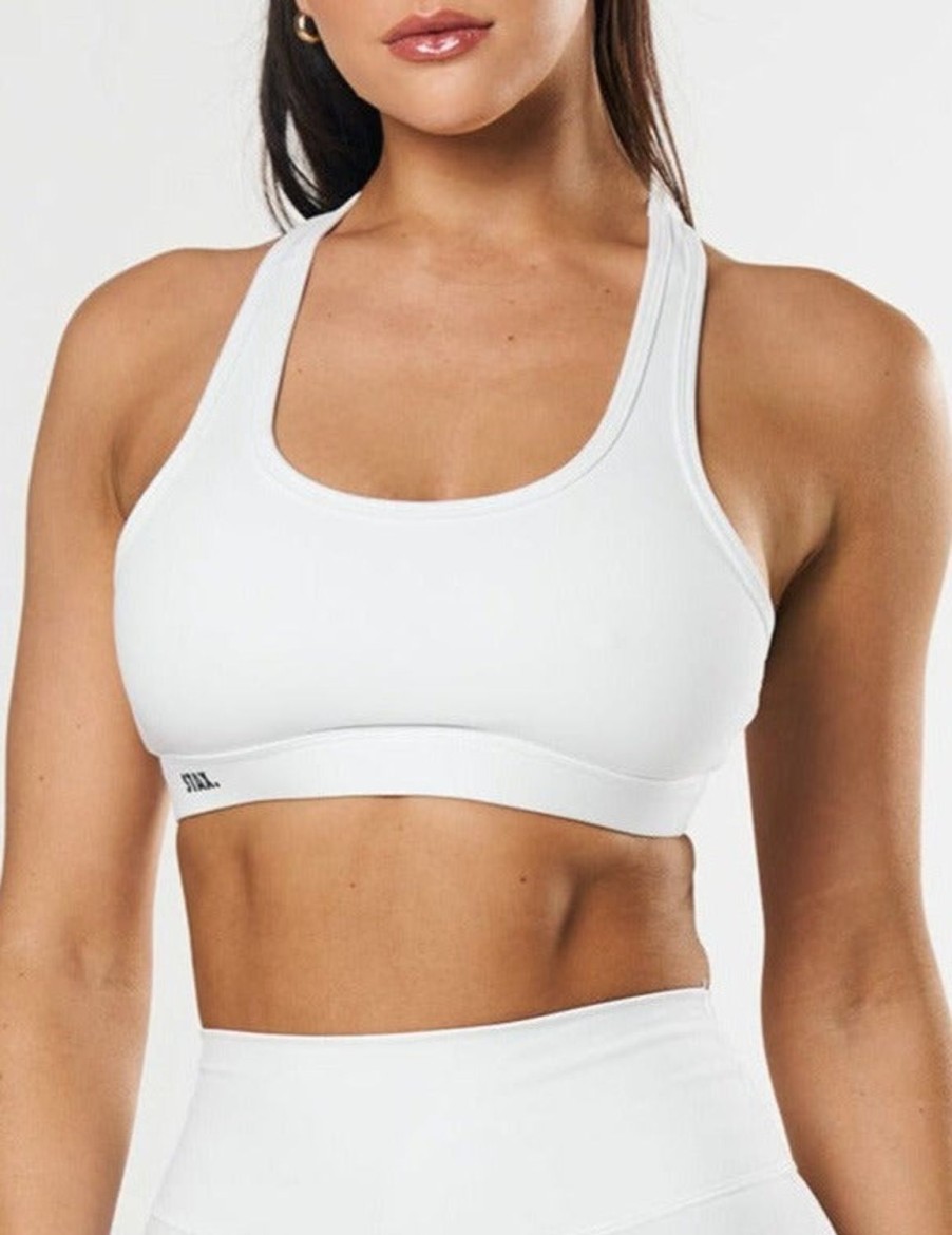 Women STAX Sports Bras & Crop Tops | Classic Crop Nandex White