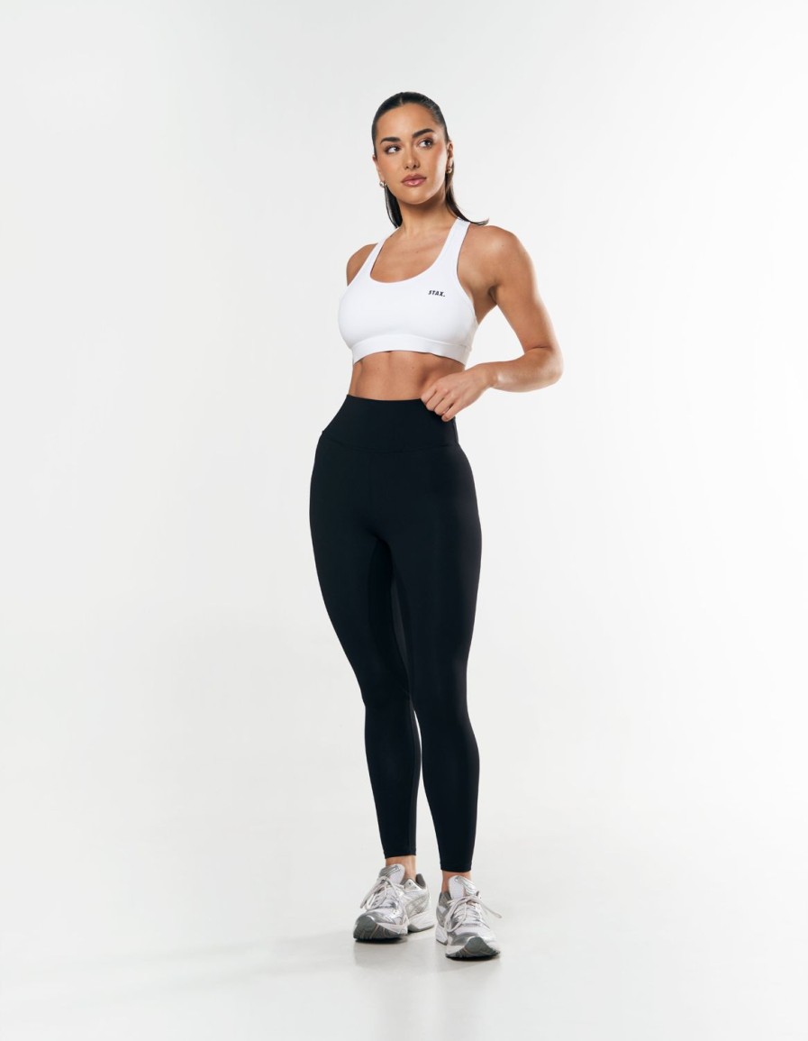 Women STAX Sports Bras & Crop Tops | Classic Crop Nandex White