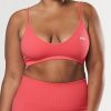 Women STAX Sports Bras & Crop Tops | Premium Seamless Summer Bralette Pink