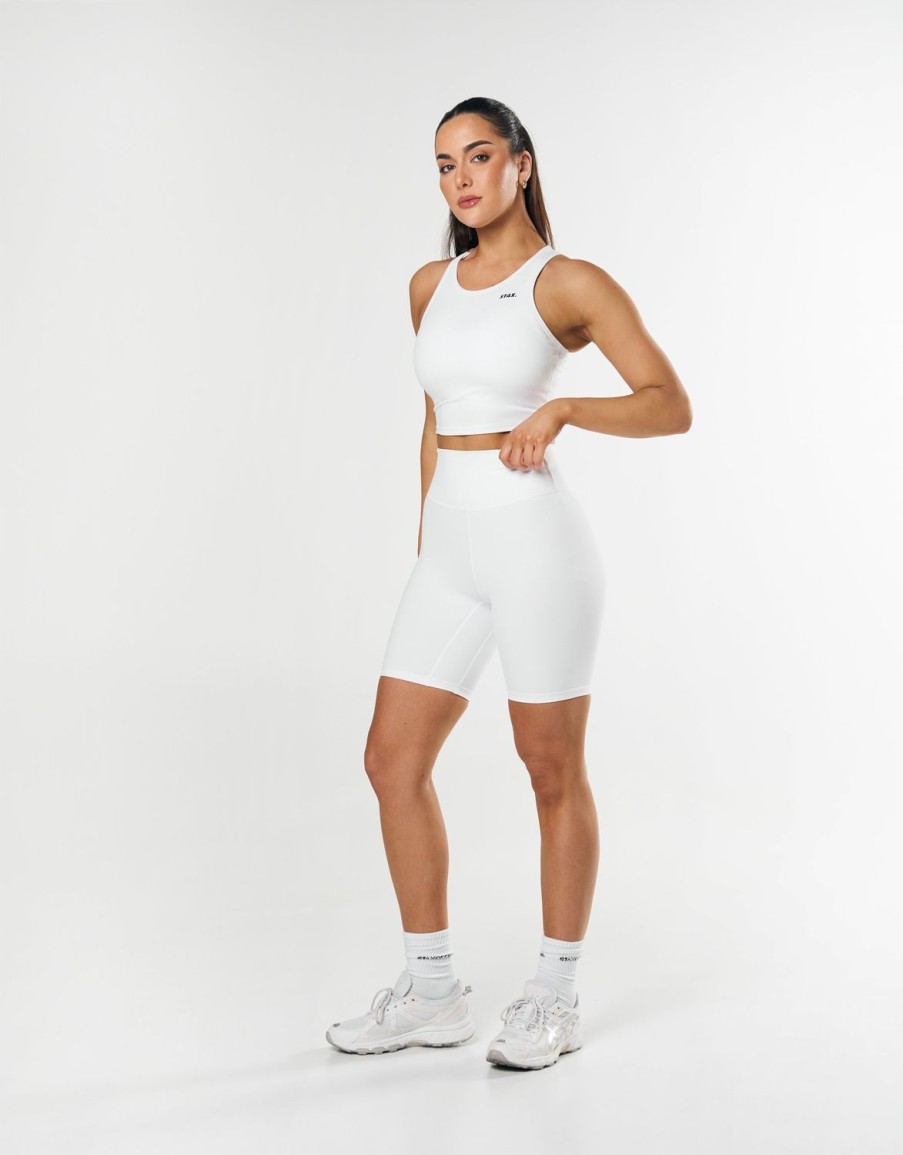 Women STAX Tanks & Singlets | Cropped Tank Nandex White