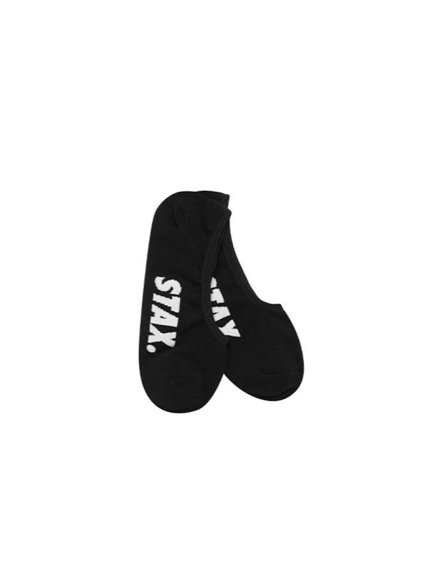 Women STAX Socks | Unisex No Show Socks Black