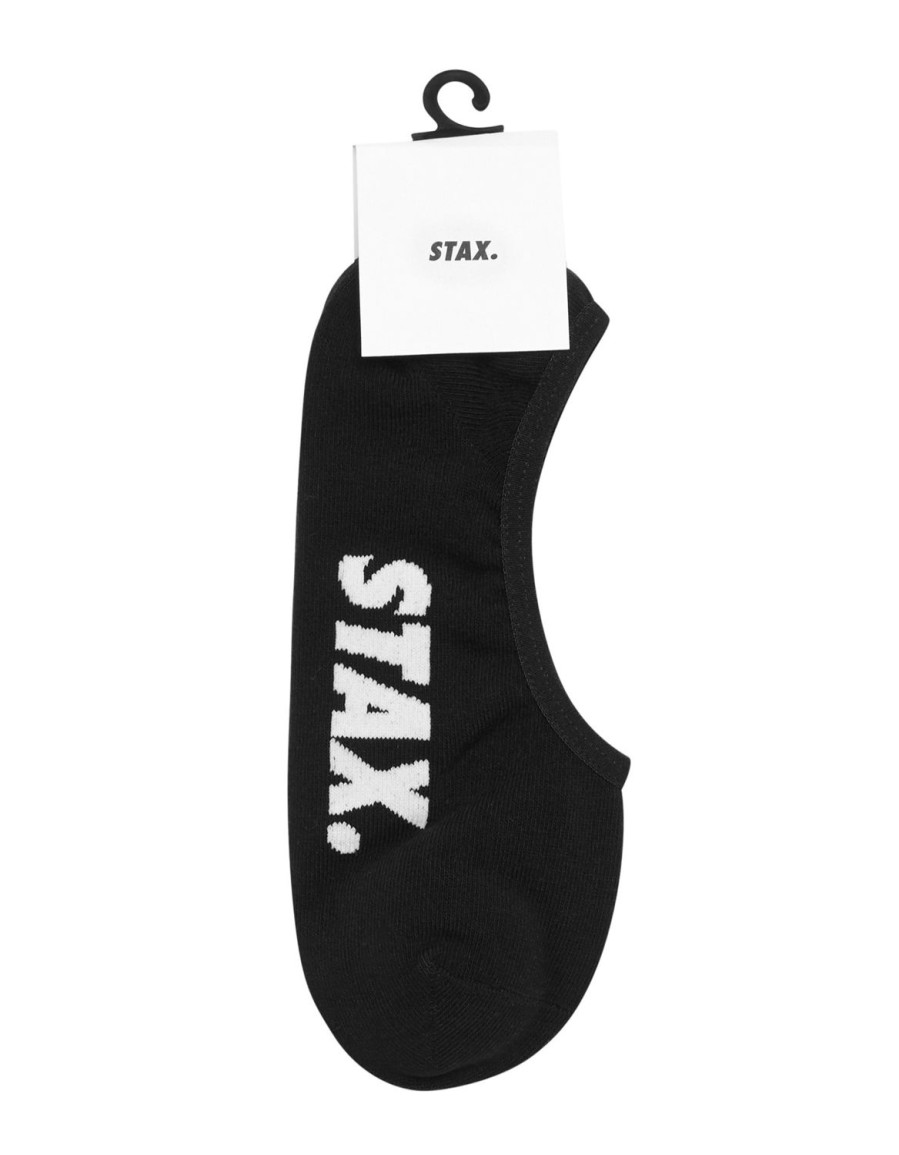 Women STAX Socks | Unisex No Show Socks Black