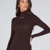 Women STAX Long Sleeve Tops | Aw Long Sleeve Kuuma (Brown)