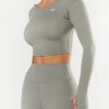 Women STAX Long Sleeve Tops | Scoop Long Sleeve Nandex Sage