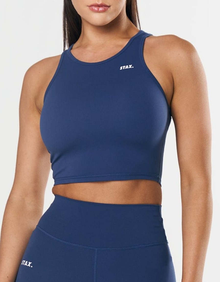 Women STAX Tanks & Singlets | Cropped Tank Nandex Navy