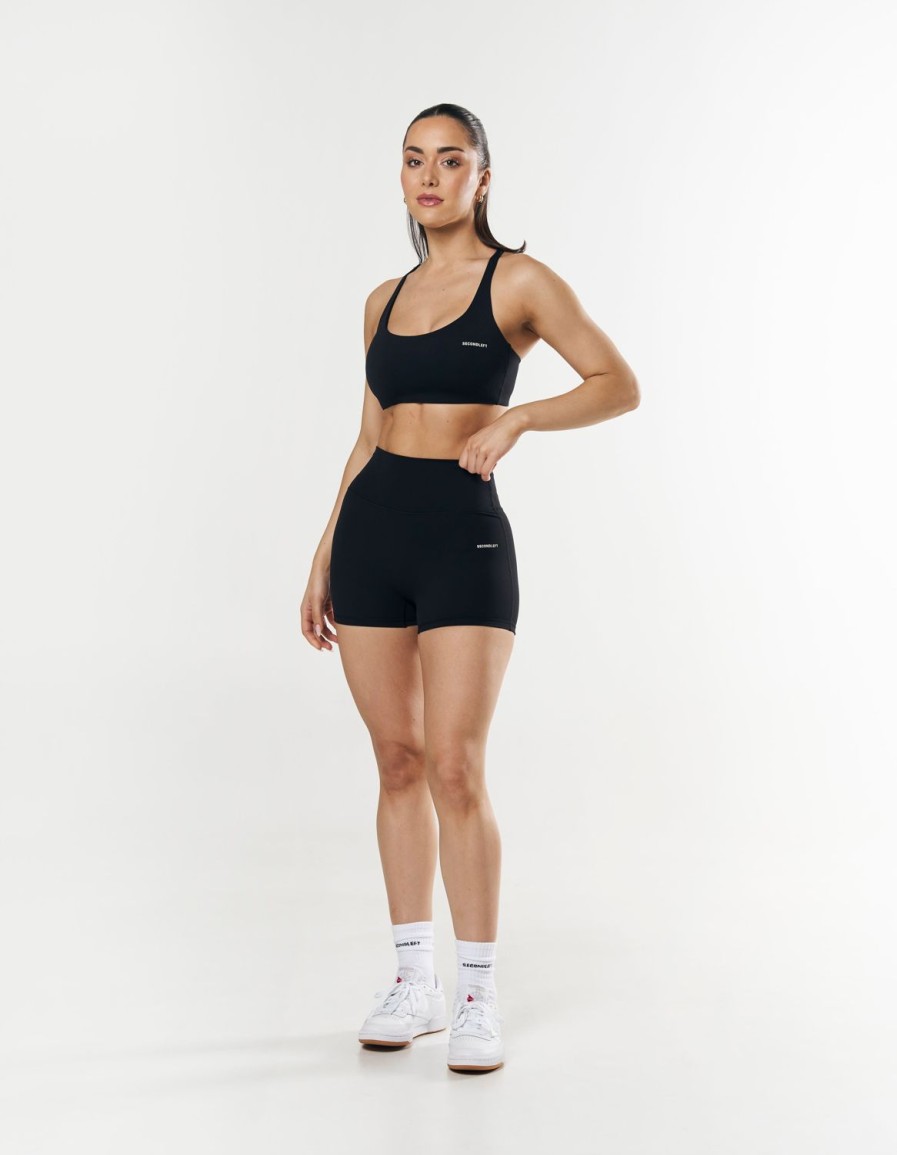 Women STAX Shorts | Mini Biker Short Nandex Black/Cream