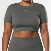 Women STAX Sports Bras & Crop Tops | Pulse Tee Nandex Steel