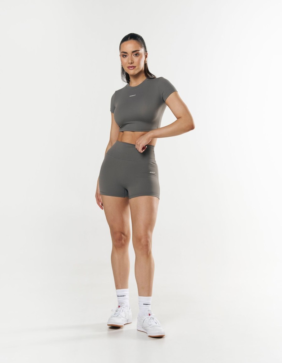 Women STAX Sports Bras & Crop Tops | Pulse Tee Nandex Steel