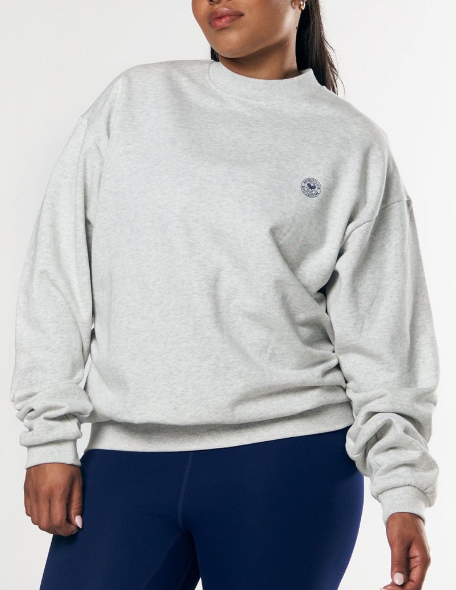 Women STAX Hoodies & Sweaters | Racquet Club Crew Grey Marle