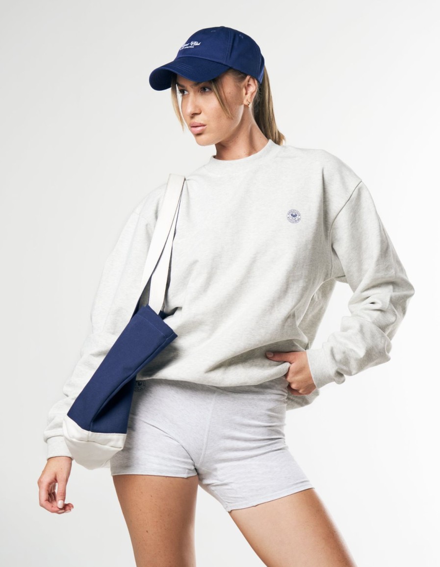 Women STAX Hoodies & Sweaters | Racquet Club Crew Grey Marle