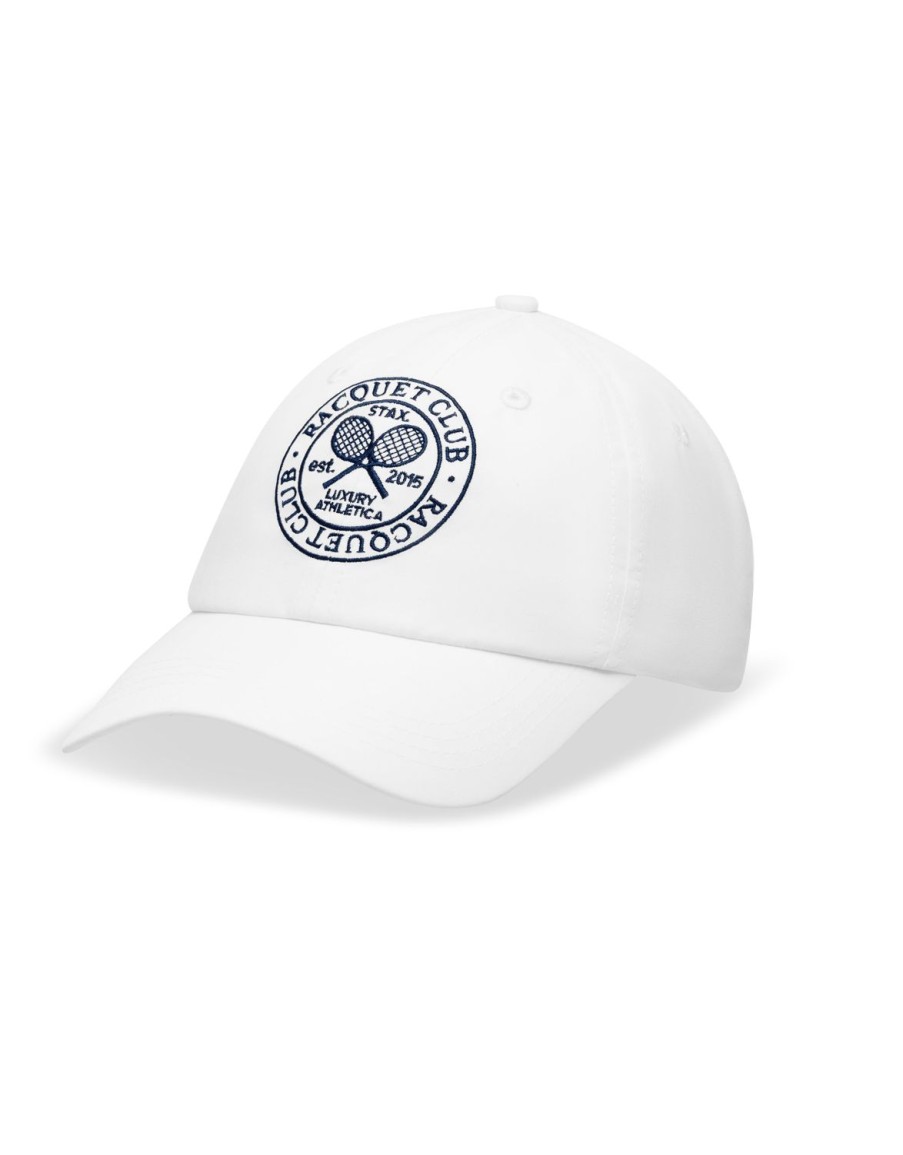 Women STAX Caps | Racquet Club Logo Cap White