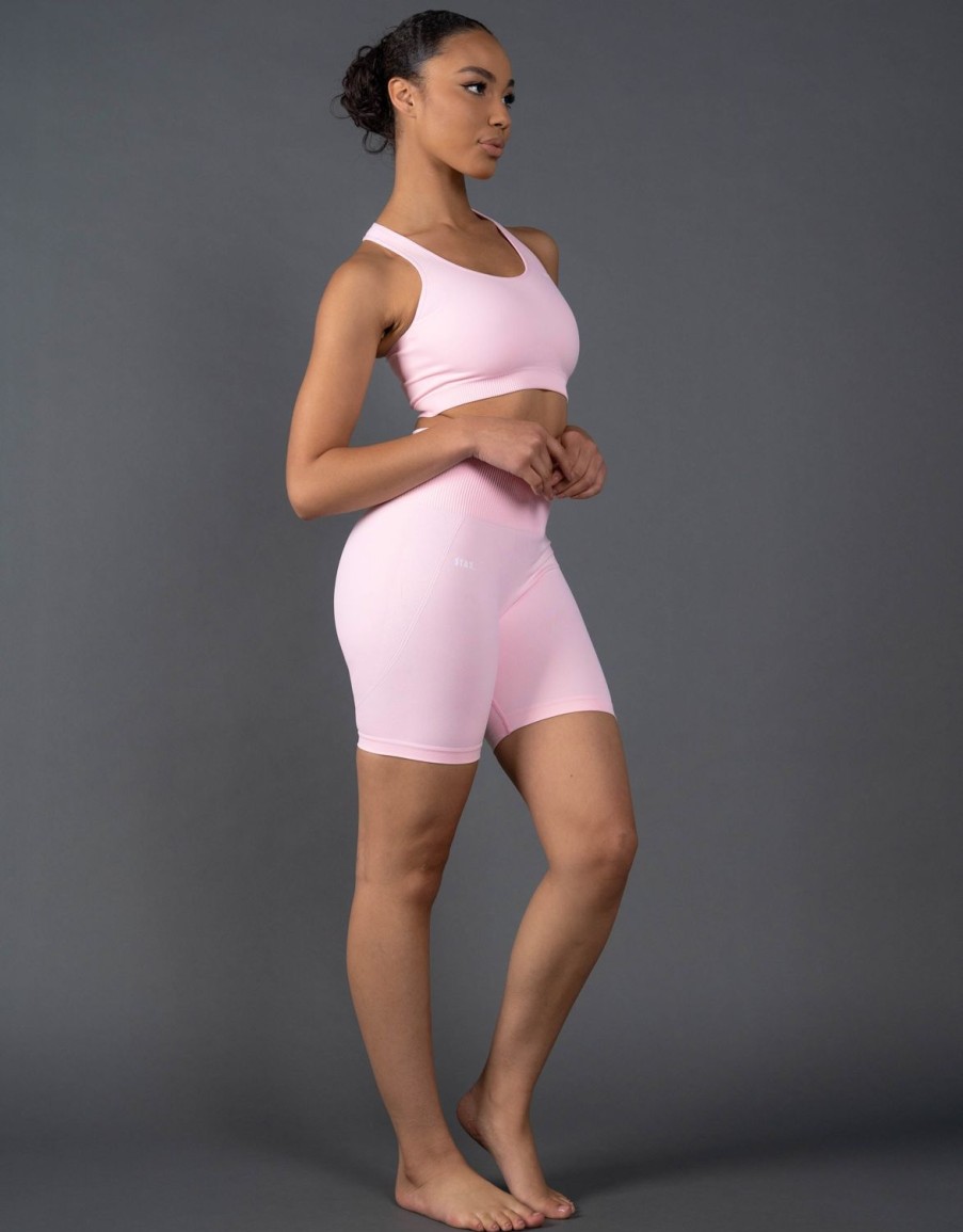 Women STAX Shorts | Premium Seamless Midi Bike Shorts V5.1 Taffy