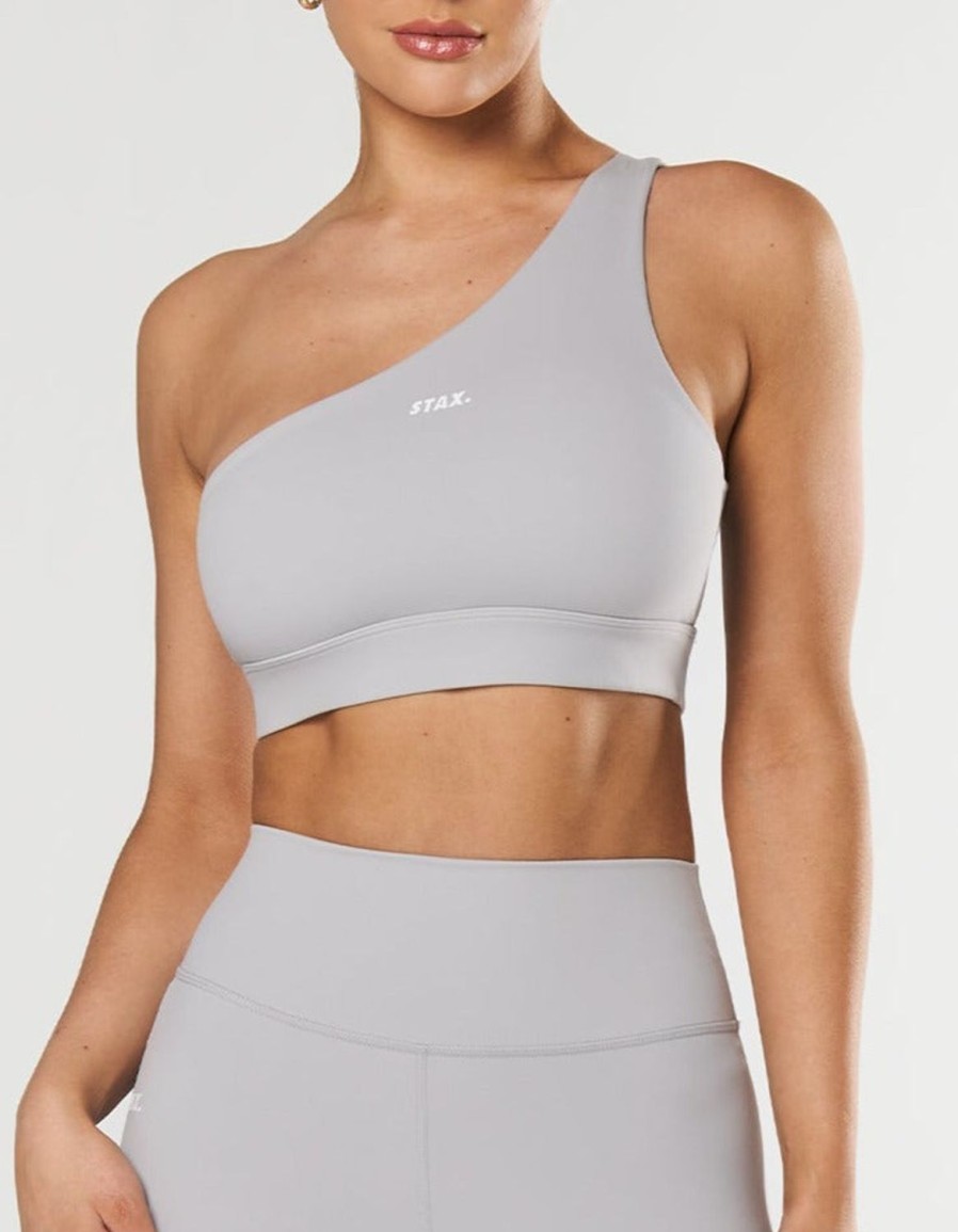 Women STAX Sports Bras & Crop Tops | Adira Crop Nandex Light Grey