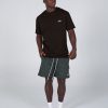 Men STAX Shorts | Mens Cursive Nylon Shorts Creo (Green)