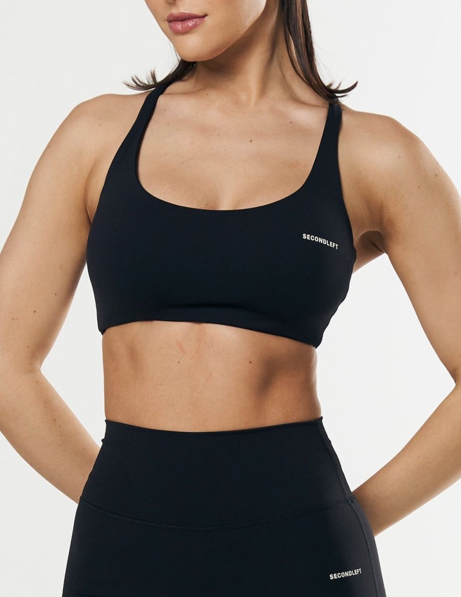 Women STAX Sports Bras & Crop Tops | Fuse Crop Nandex Black/Cream