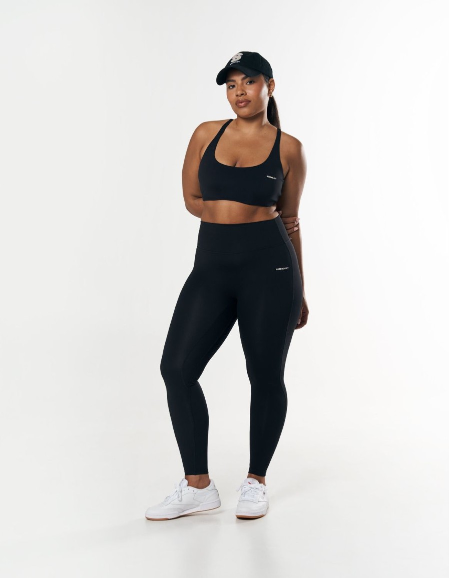 Women STAX Sports Bras & Crop Tops | Fuse Crop Nandex Black/Cream