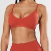 Women STAX Sports Bras & Crop Tops | Seamless Base Bralette Red